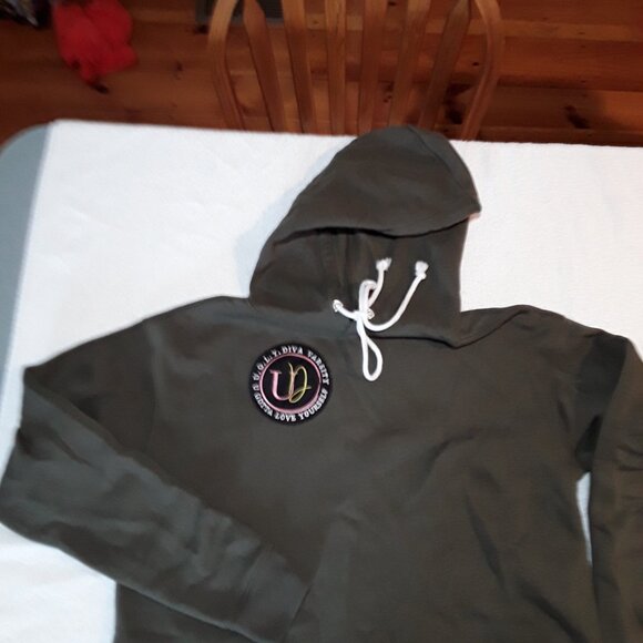 Hoodie crop style by U.G.L.Y. Diva Varsity - Picture 3 of 5